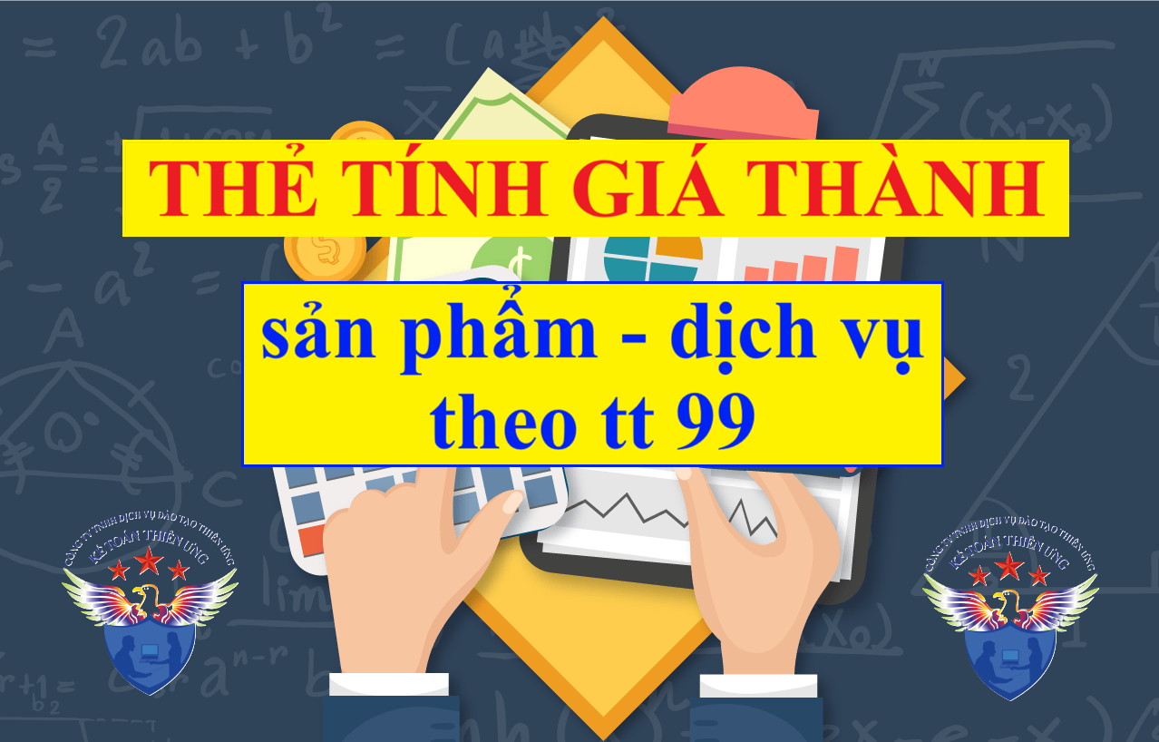 Mẫu Thẻ tính giá thành sản phẩm, dịch vụ theo Thông tư 99