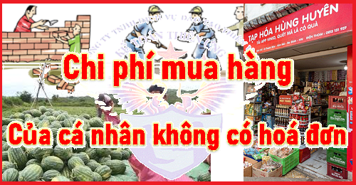 mua hàng của cá nhân không có hoá đơn