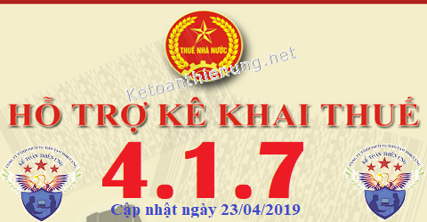 phần mềm hỗ trợ kê khai thuế HTKK 4.1.7