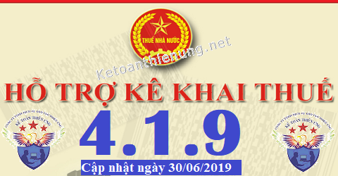 phần mềm hỗ trợ kê khai thuế HTKK 4.1.9