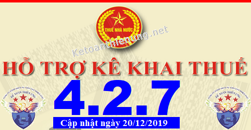 phần mềm hỗ trợ kê khai thuế HTKK 4.2.7