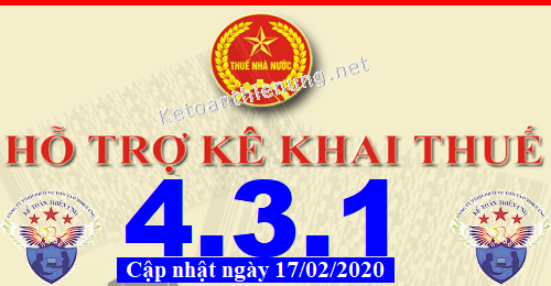 phần mềm hỗ trợ kê khai thuế HTKK 4.3.1