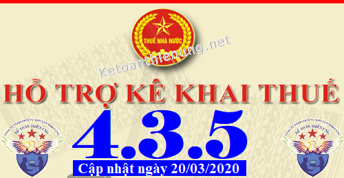 phần mềm hỗ trợ kê khai thuế HTKK 4.3.5