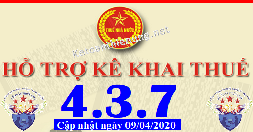 phần mềm hỗ trợ kê khai thuế HTKK 4.3.7