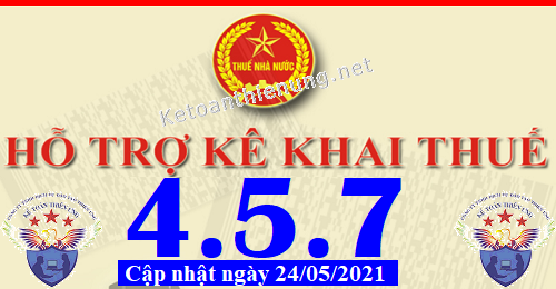phần mềm hỗ trợ kê khai thuế HTKK 4.5.7