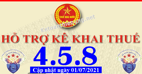phần mềm hỗ trợ kê khai thuế HTKK 4.5.8