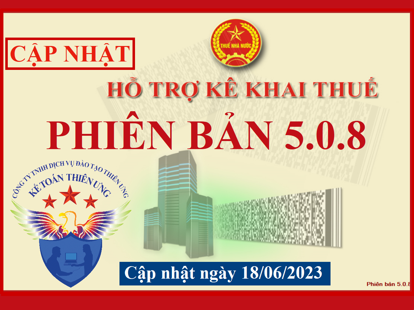 phần mềm hỗ trợ kê khai thuế HTKK 5.0.8