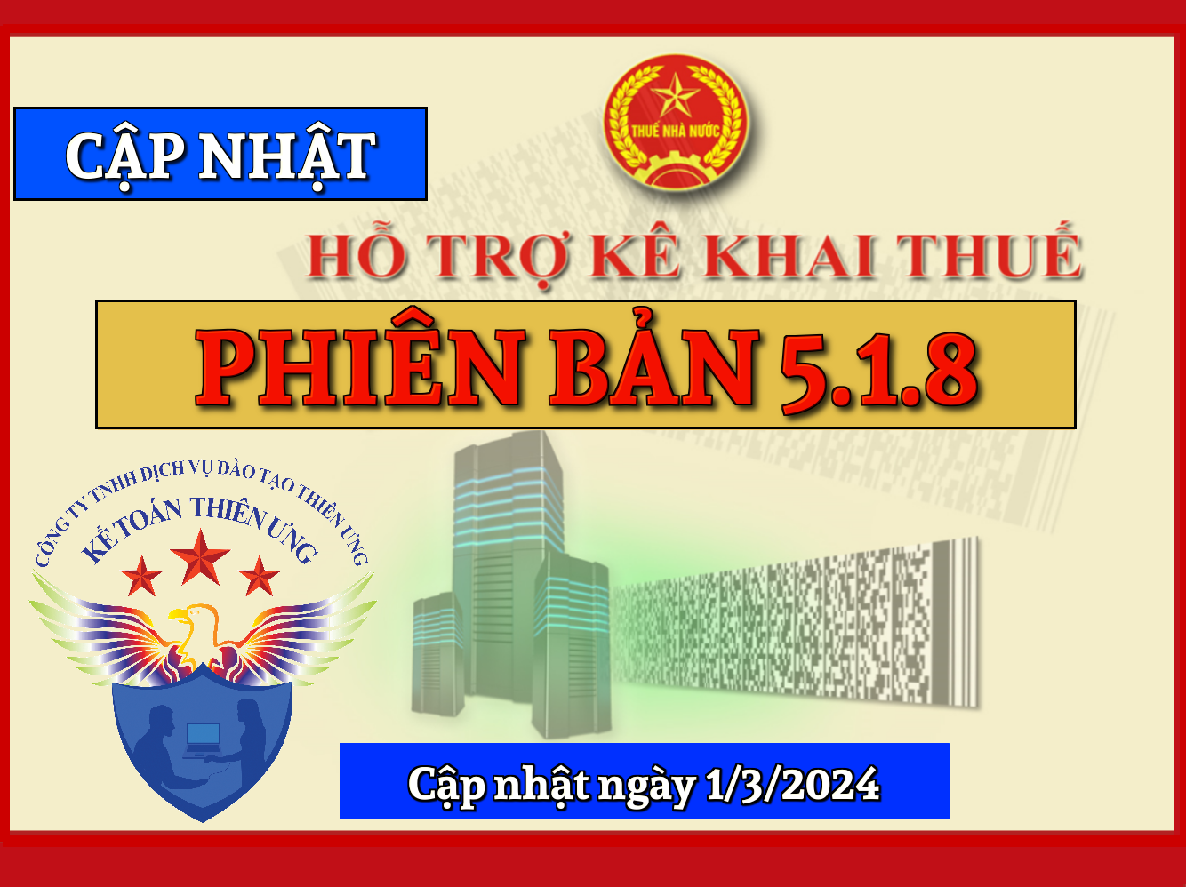 phần mềm hỗ trợ kê khai thuế HTKK 5.1.8