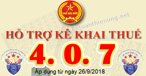 Phần mềm hỗ trợ kê khai thuế HTKK 4.0.7 Phần mềm hỗ trợ kê khai thuế HTKK 4.0.7