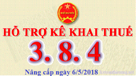 phần mềm hỗ trợ kê khai thuế 3.8.4 mới nhất