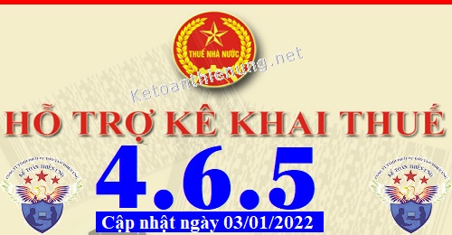 phần mềm hỗ trợ kê khai thuế HTKK 4.6.5