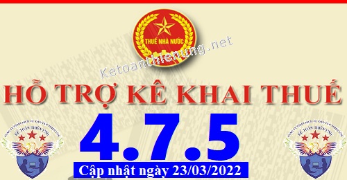 phần mềm hỗ trợ kê khai thuế HTKK 4.7.5