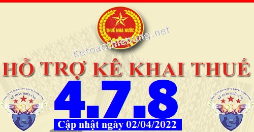 phần mềm hỗ trợ kê khai thuế HTKK 4.7.8