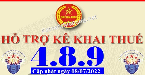 phần mềm hỗ trợ kê khai thuế HTKK 4.8.9