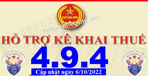 phần mềm hỗ trợ kê khai thuế HTKK 4.9.4