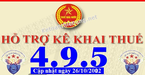 phần mềm hỗ trợ kê khai thuế HTKK 4.9.5