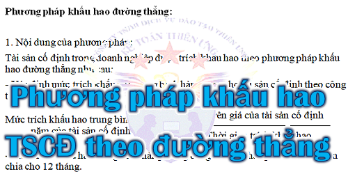 Phương pháp khấu hao đường thẳng Phương pháp khấu hao đường thẳng