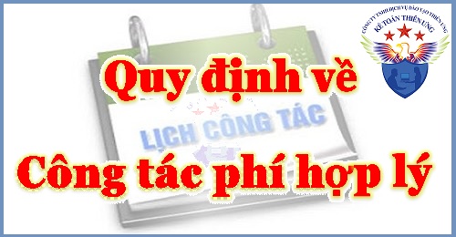 quy định công tác phí của doanh nghiệp