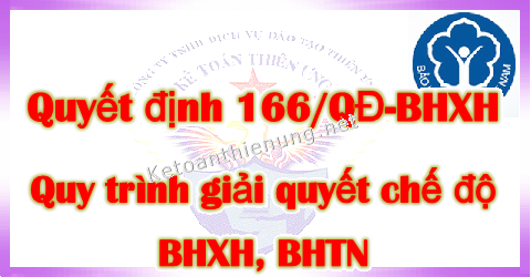 Quyết định 166 quy trình giải quyết chế độ bhxh bhtn