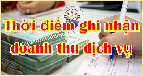 thời điểm ghi nhận doanh thu dịch vụ