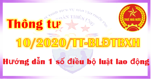 thông tư 10/2020 hướng dẫn luật lao động