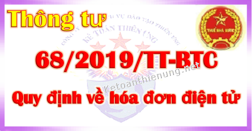 Thông tư 68 quy định về hóa đơn điện tử