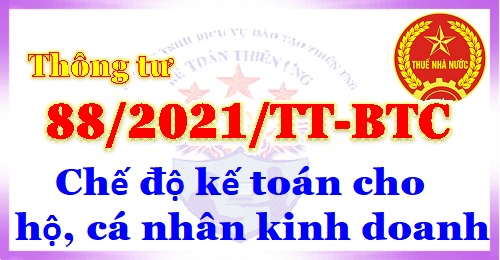 thông tư 88 chế độ kế toán cho hộ kinh doanh