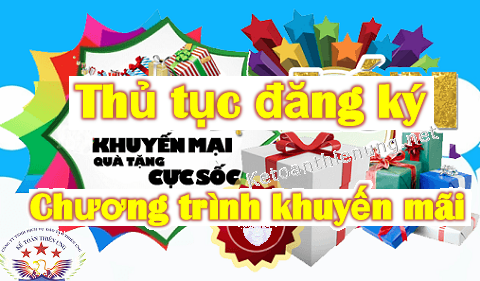 Thủ tục đăng ký chương trình khuyến mãi