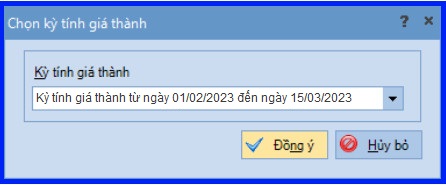 Cách tính giá thành theo công trình vụ việc trên Misa theo Thông tư 200 16
