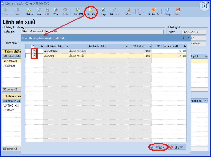 Cách tính giá thành theo phương pháp giản đơn trên Misa theo TT 133 6