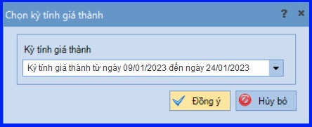 Cách tính giá thành theo phương pháp giản đơn trên Misa theo Thông tư 200 22