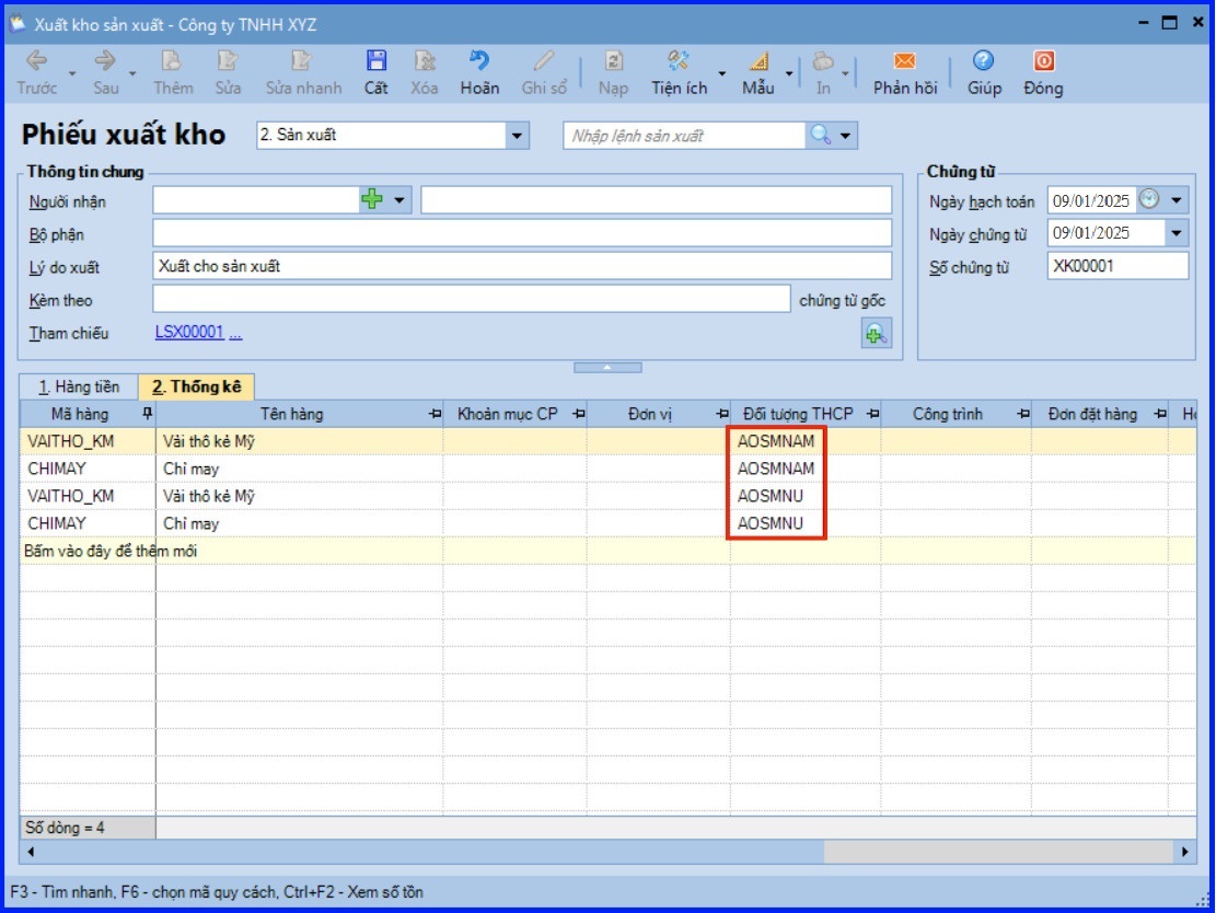 Cách tính giá thành theo phương pháp giản đơn trên Misa theo Thông tư 200 8