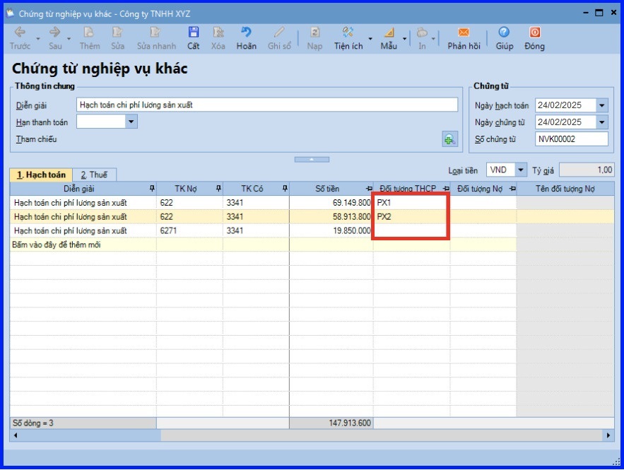 Cách tính giá thành theo phương pháp hệ số tỷ lệ trên Misa theo tt200 10