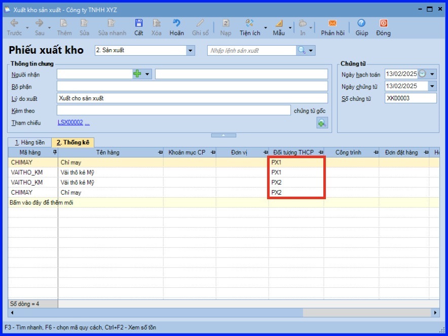 Cách tính giá thành theo phương pháp hệ số tỷ lệ trên Misa theo tt200 8