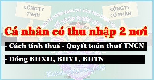 tính thuế tncn có 2 nơi thu nhập