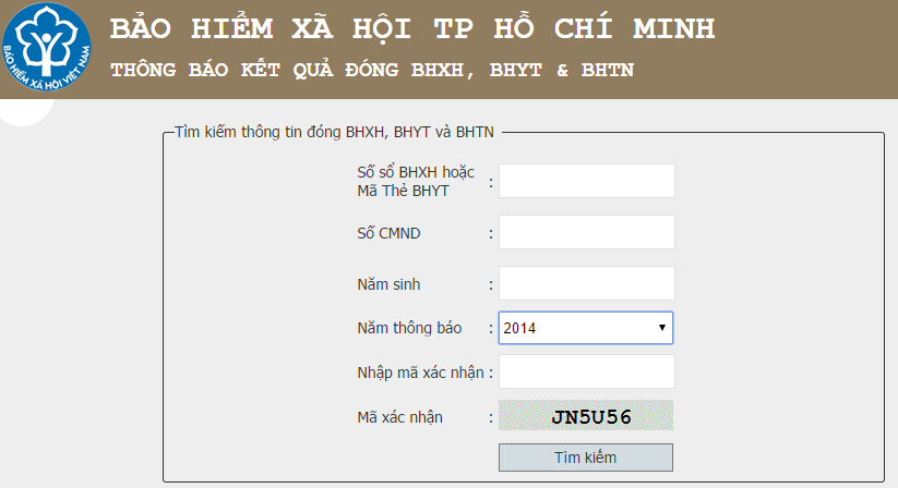 tra cứu thông tin đóng BHXH qua mạng