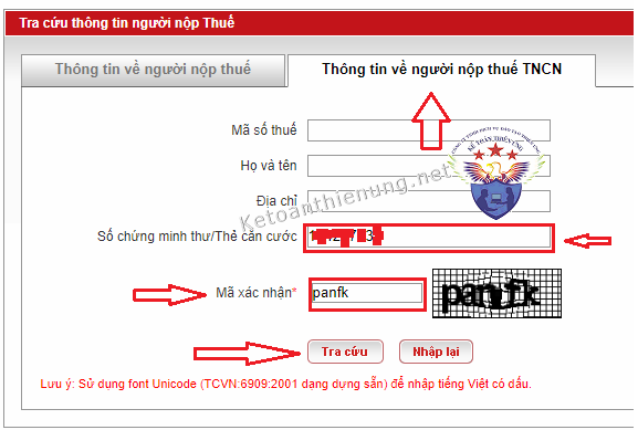 tra cứu mã số thuế thu nhập cá nhân