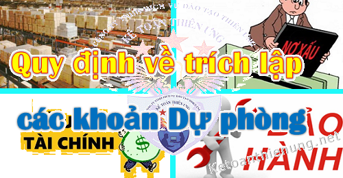 trích lập dự phòng giảm giá hàng tồn kho, phải thu khó đòi