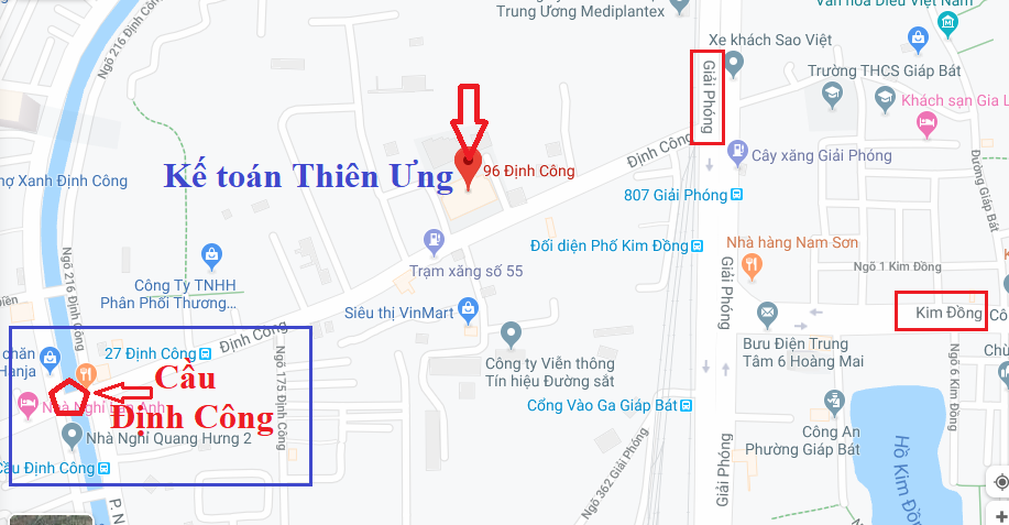 Địa chỉ học kế toán tại Hoàng Mai (Định Công) - Hà Nội